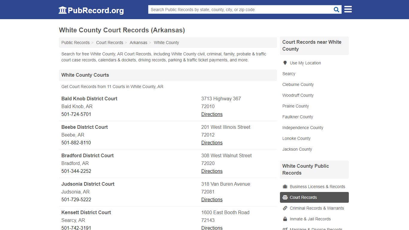 Free White County Court Records (Arkansas Court Records)